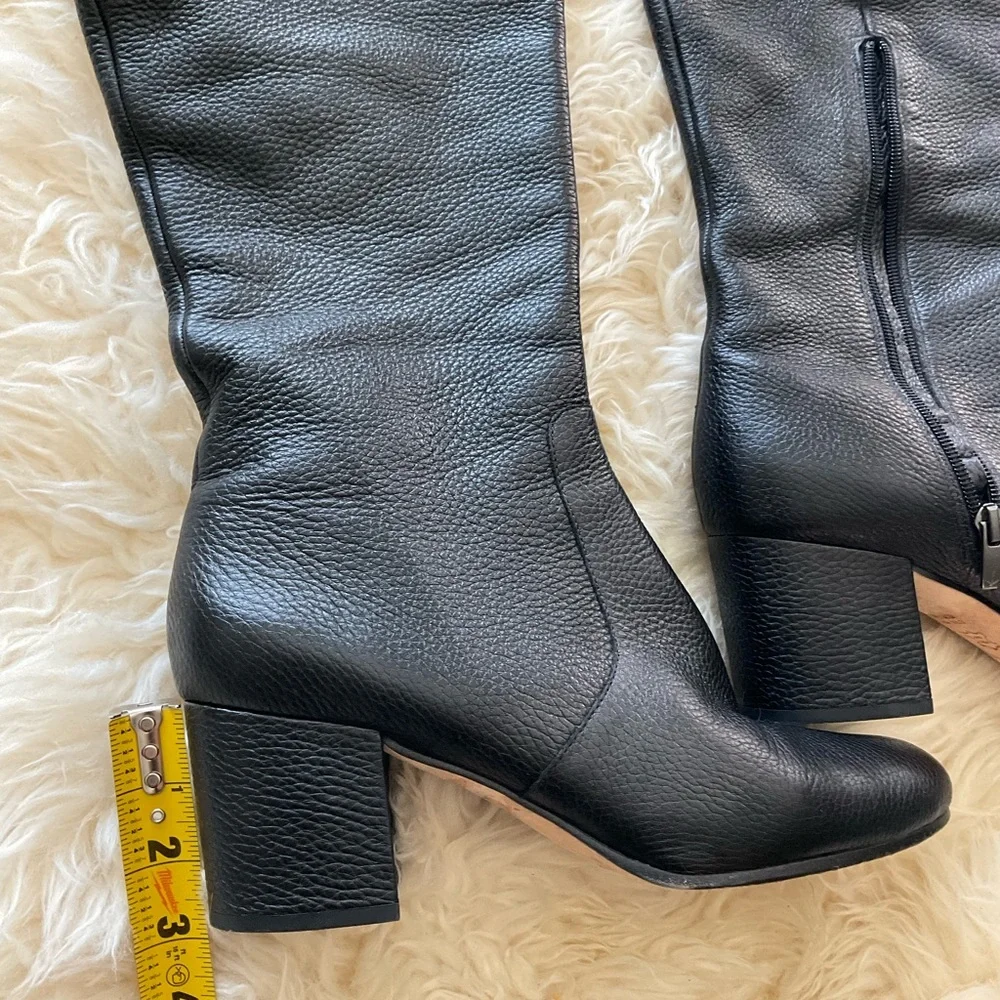 Via Spiga over the knee boots leather black boot - Picture 6 of 13